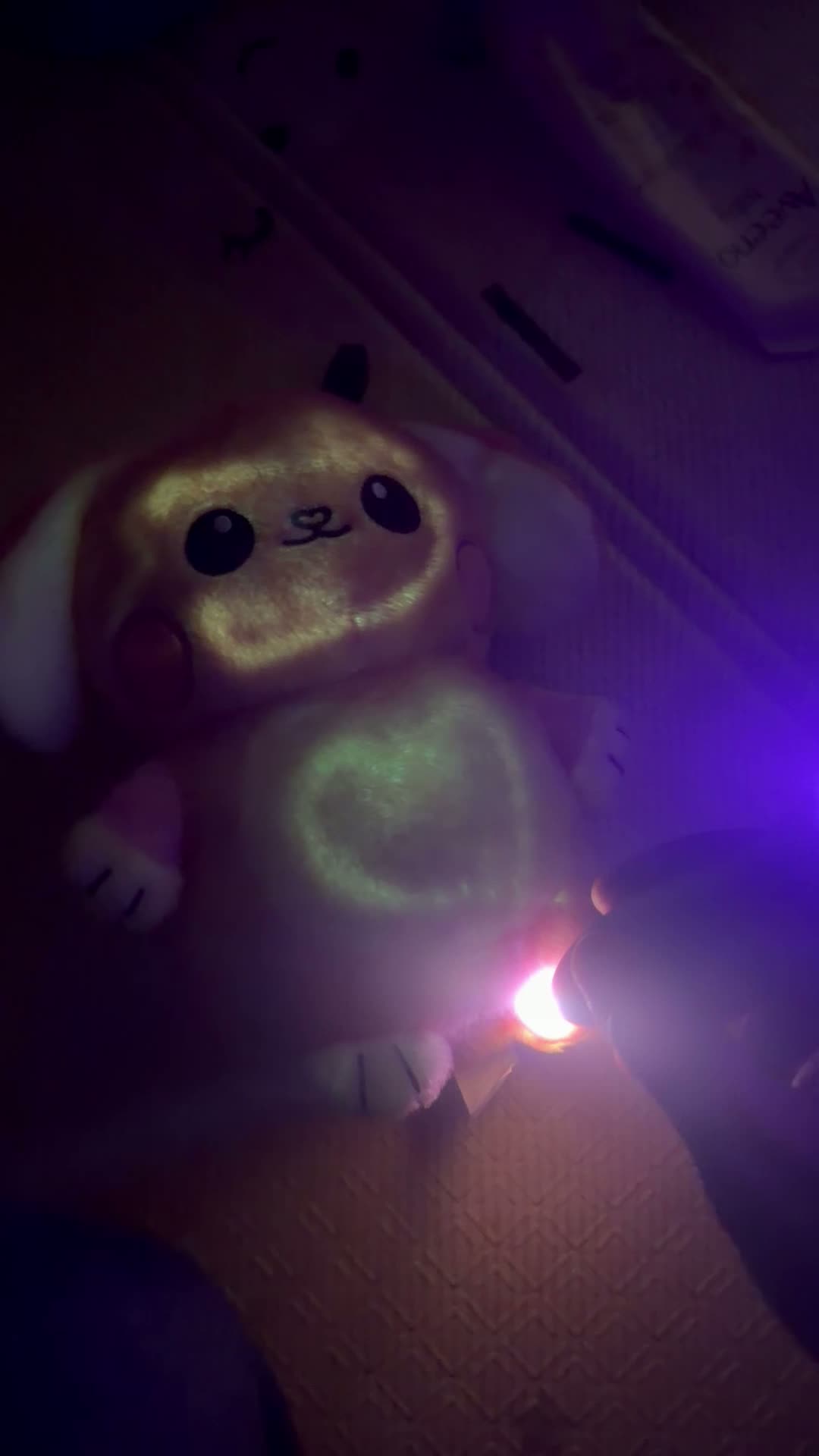 Glow Buddy's panel glowing as a drawing slowly fades.